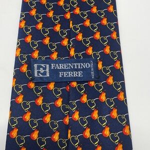 Farentino Ferre Navy Blue with Pear Design Made in Italy